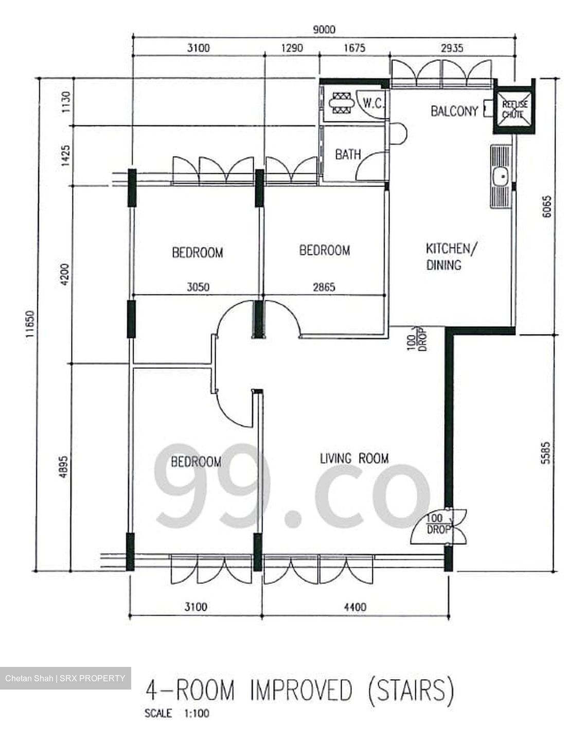 Blk 1 Saint George's Road (Kallang/Whampoa), HDB 4 Rooms #598588211